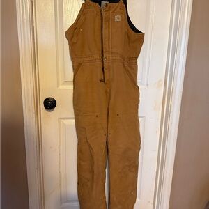 Carhartt Women’s  Brown Workwear Overalls Insulated
